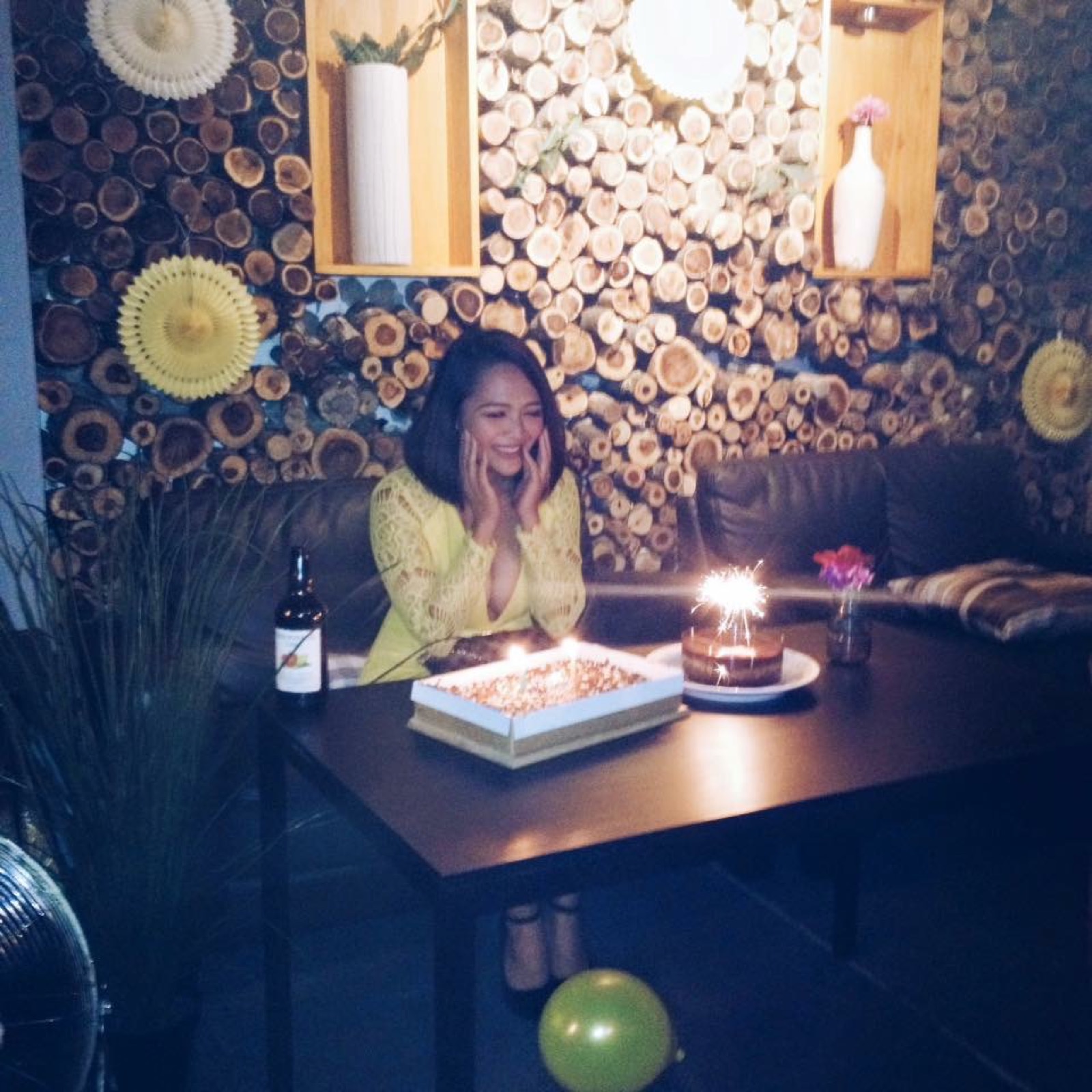 LuLu smiling with birthday cake