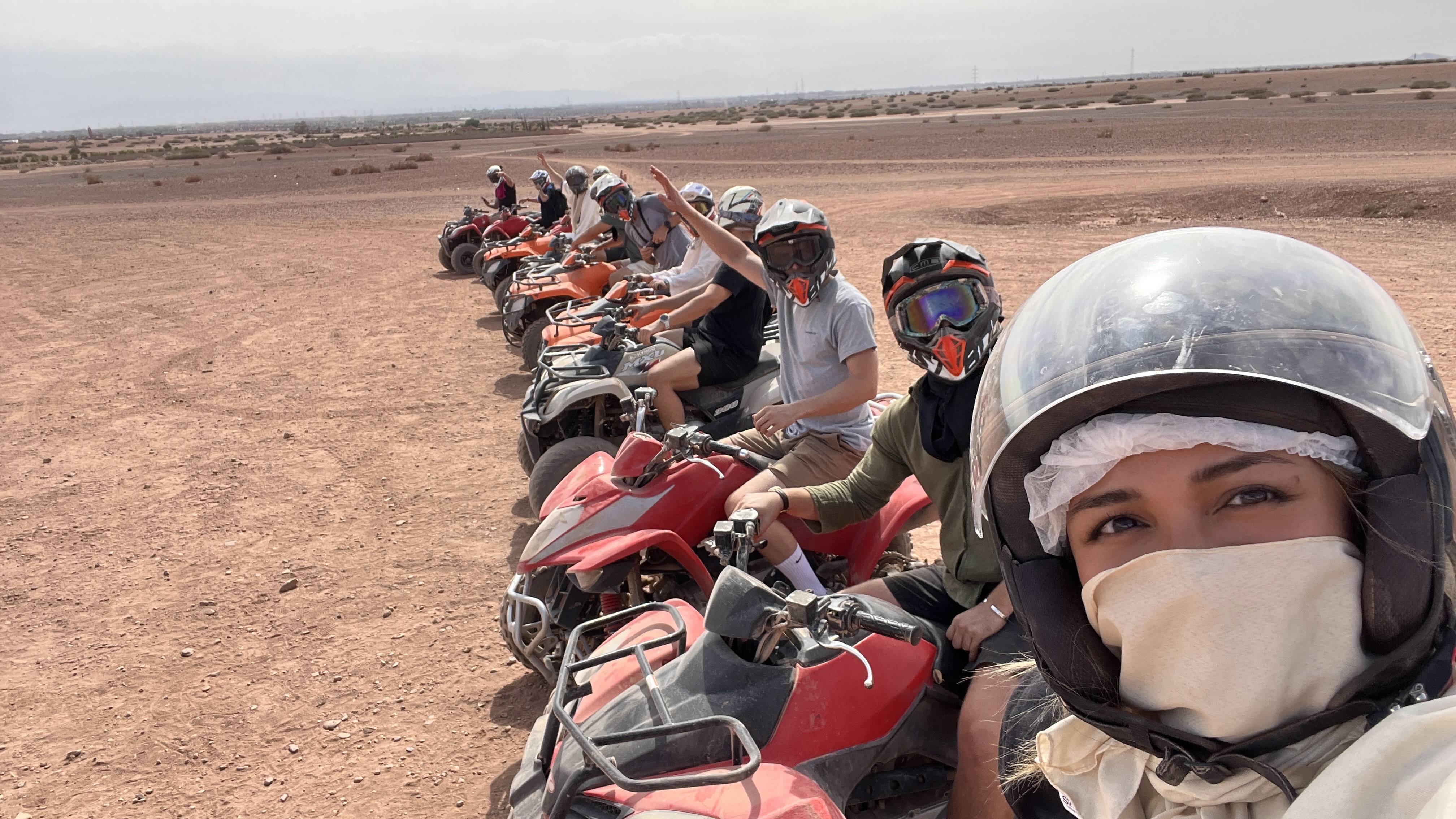 Group quad biking in Marrakech