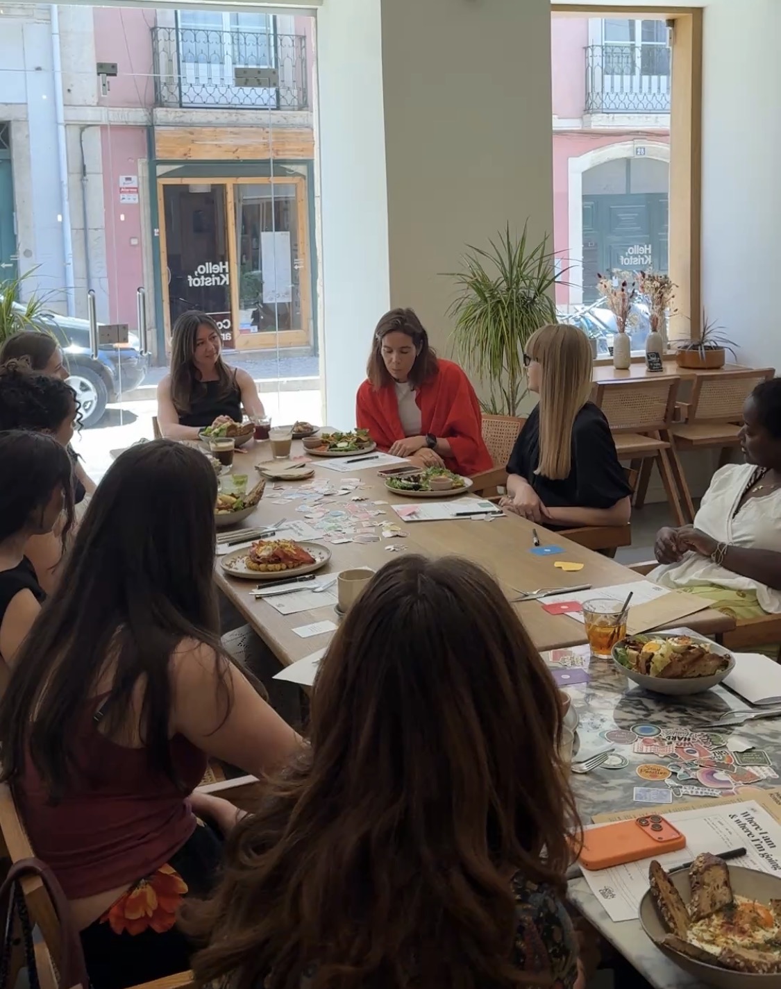 Women gathered around the table at NGC Girls Talk Growth
