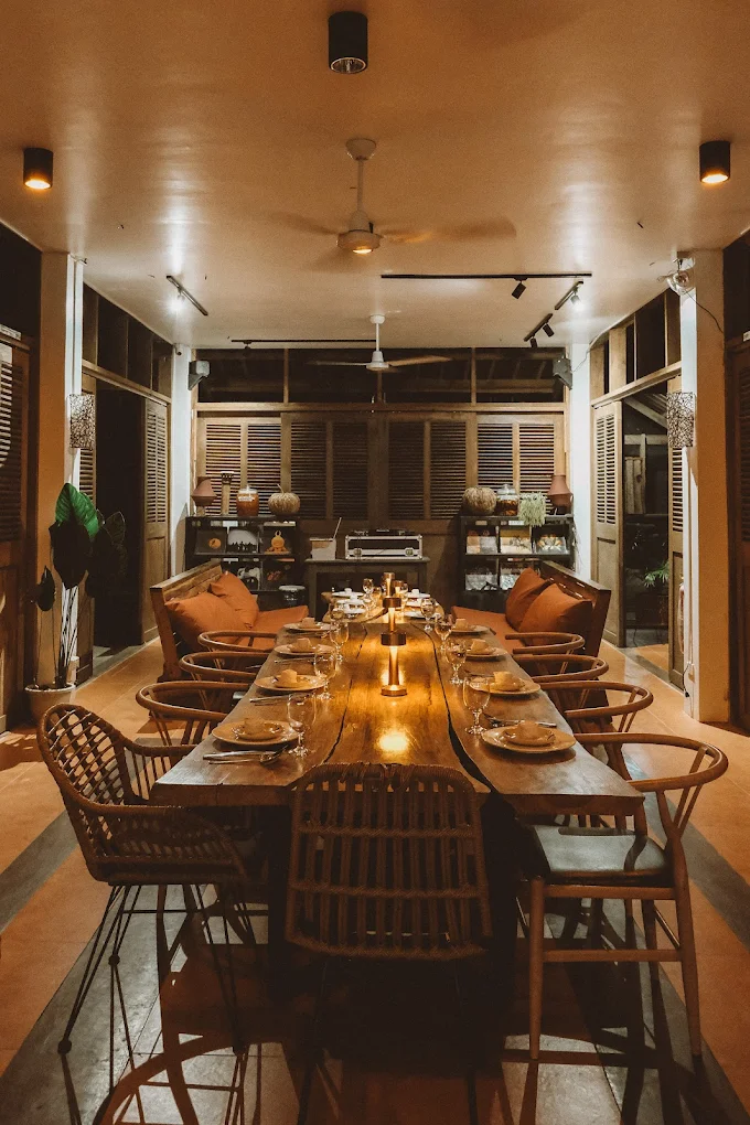 Dinner table at WILD