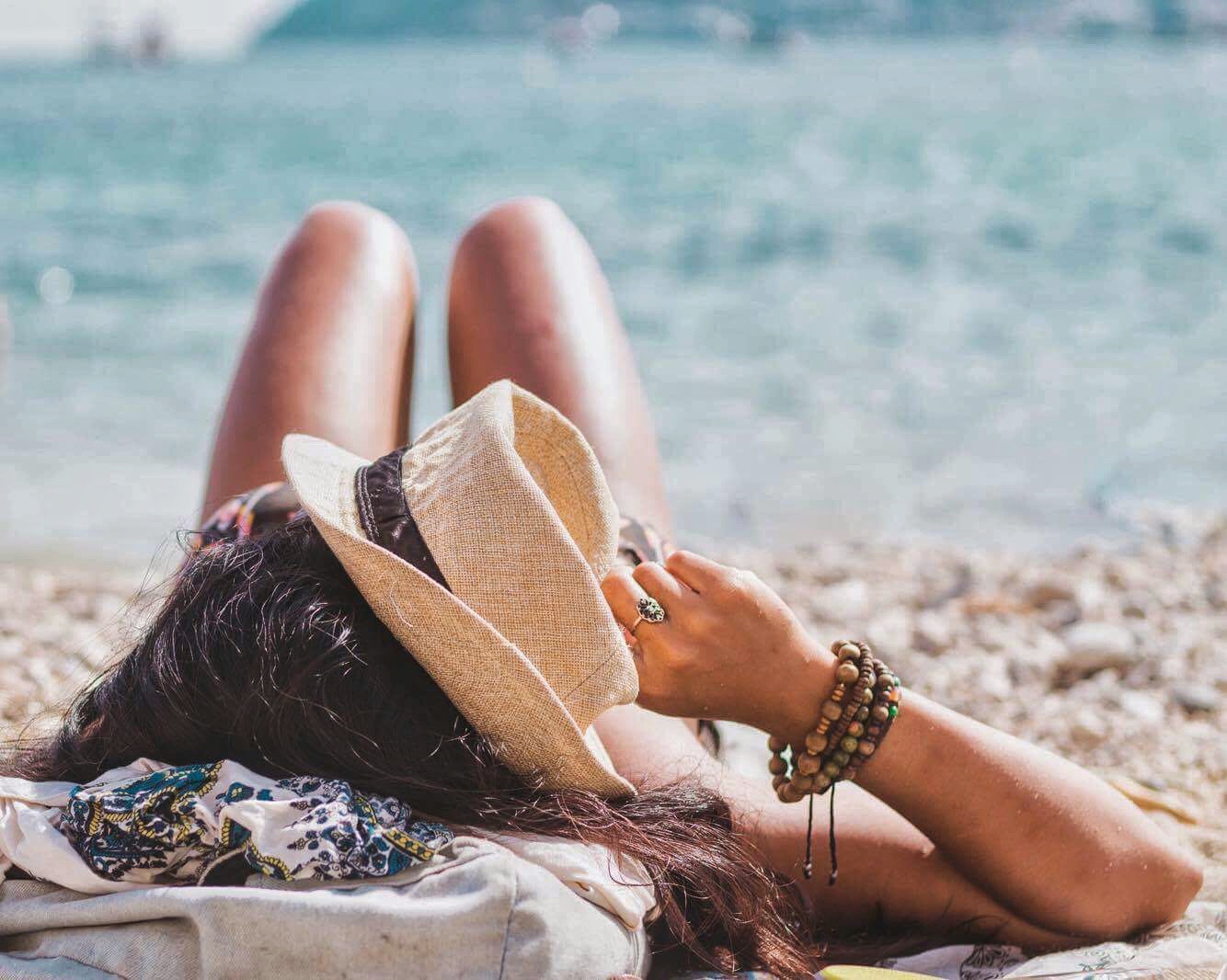 Quiet beach moment